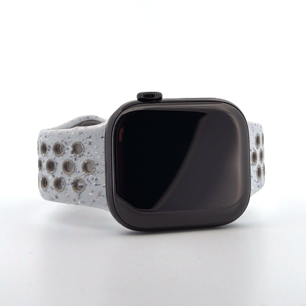 Silicone Nike Style Sport Band (For Apple Watch) Veiled Grey