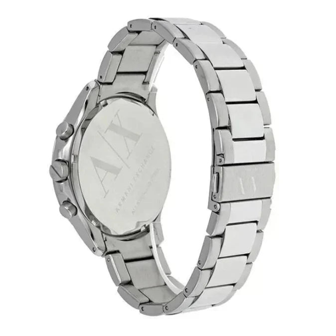Armani Exchange Hampton AX2155 Men's Chronograph Watch – Blue Dial with Silver Stainless Steel Strap