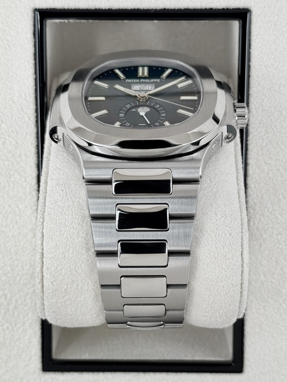 2024 Patek Philippe Nautilus Moonphase 40.5mm 5726/1A-014 Stainless Steel Blue Dial