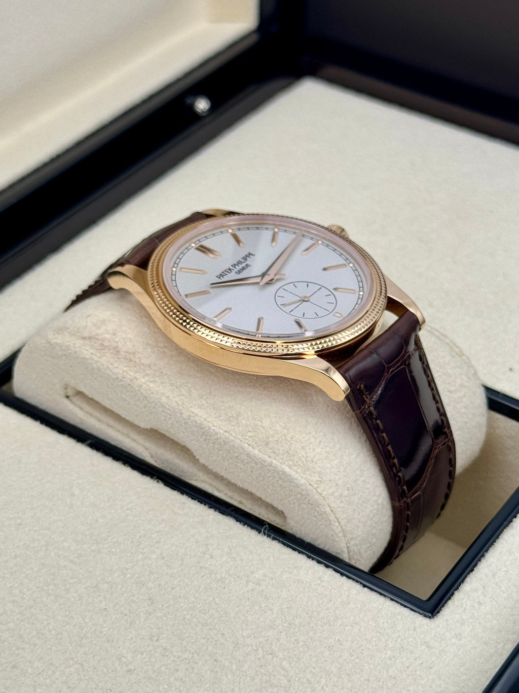 Patek Philippe Calatrava 40mm 6119R  Rose Gold White Dial