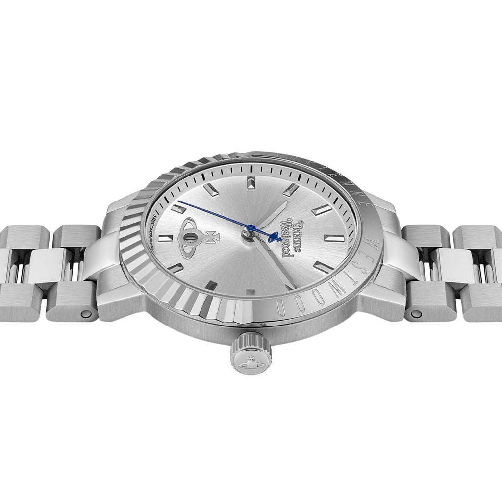 Vivienne Westwood Dulwich 34mm Silver Dial Steel Quartz Watch VV307SLSL