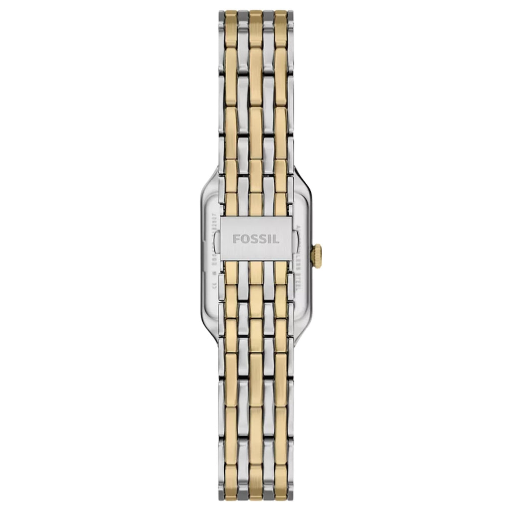 Fossil Raquel 18mm White Dial Steel Ladies Quartz Watch ES5468